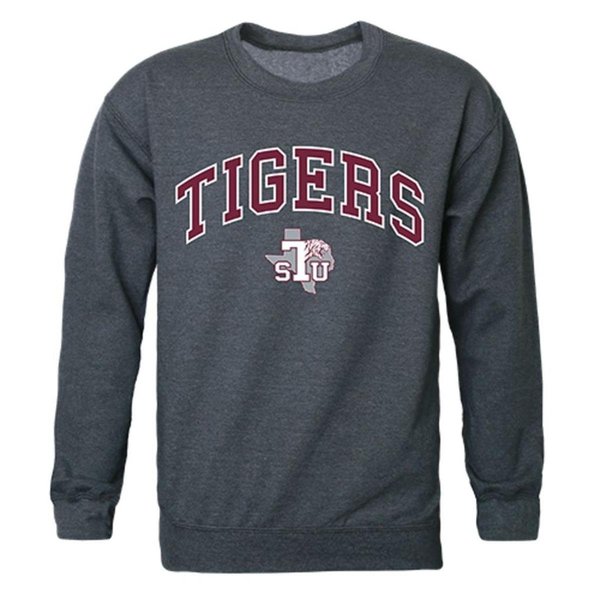 W Republic W Republic 541-393-HCH-02 Texas Southern University Campus Crewneck Sweatshirt; Heather Charcoal - Medium 541-393-HCH-02